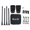 Everfit Doorway Punching Bag Adjustable Apartment Friendly with Boxing Gloves Black