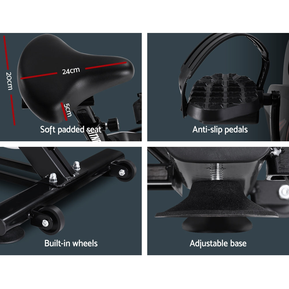 Everfit Spin Bike – 6kg Flywheel | Adjustable Resistance | LCD Monitor | 100kg Capacity