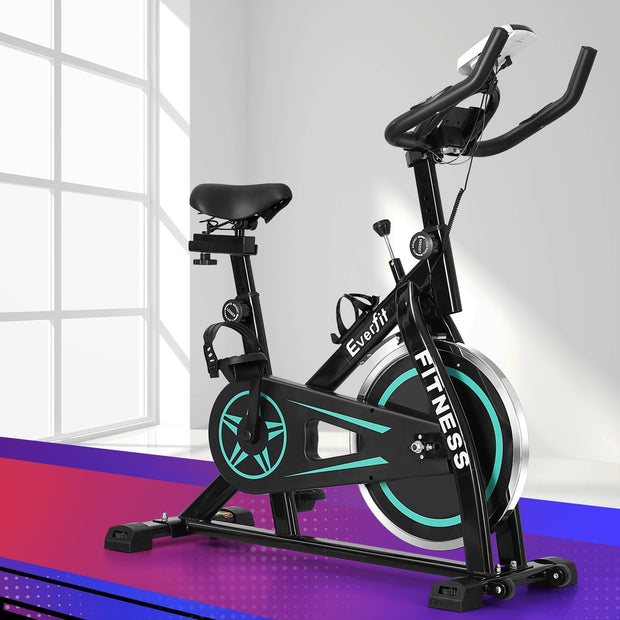 Everfit Spin Bike Exercise Bike – 10kg Flywheel, 150kg Capacity