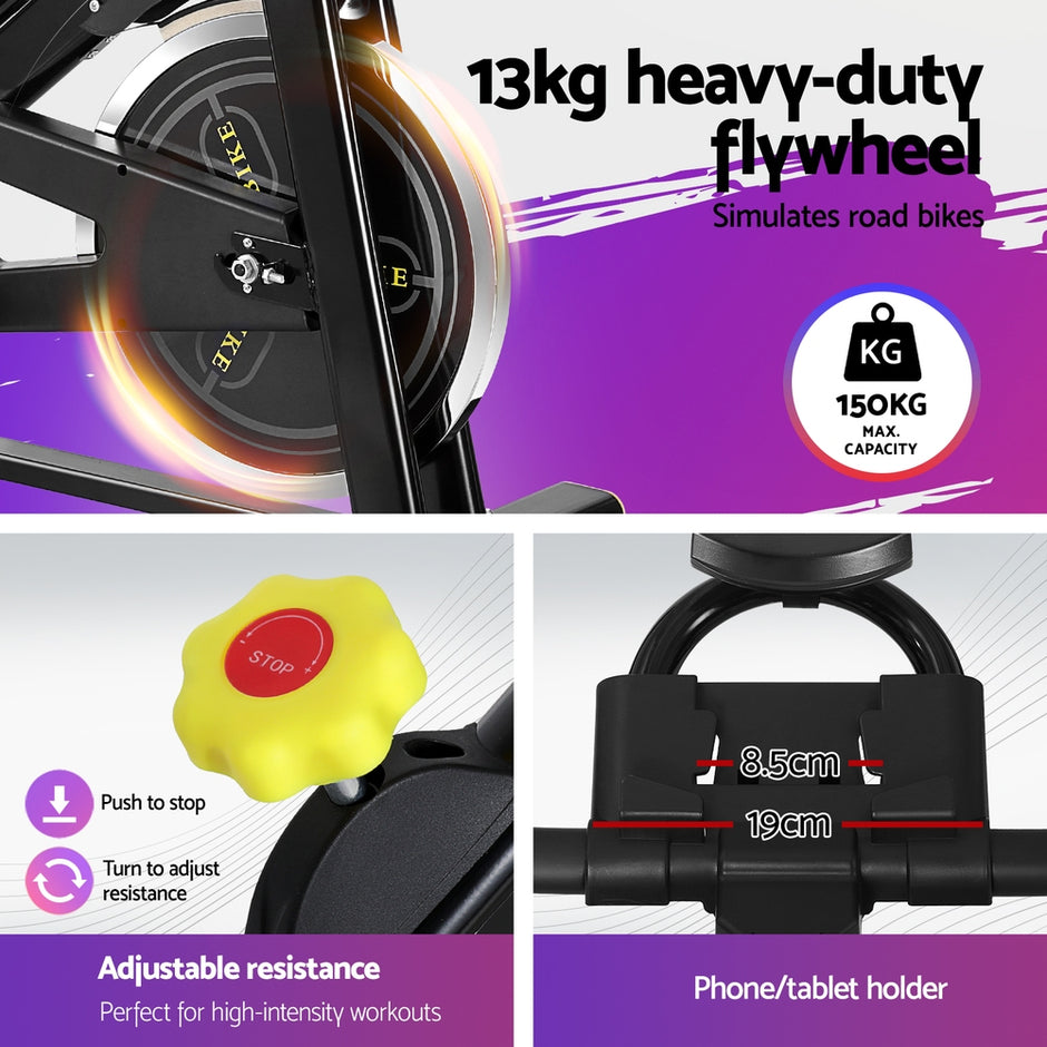 Everfit Spin Bike Exercise Bike – Bluetooth App Connectable