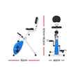 Everfit Under Desk Exercise Bike Magnetic Resistance X-bike Workouts 100kg Capacity