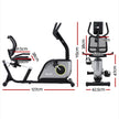 Everfit Recumbent Exercise Bike – Magnetic Cycling with Mesh Chair (120kg Capacity)