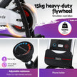 Everfit 15kg Flywheel Spin Bike – Home Gym Fitness (120kg Capacity)