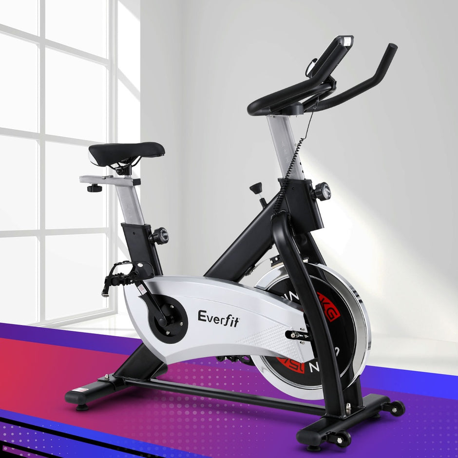 Everfit 15kg Flywheel Spin Bike – Home Gym Fitness (120kg Capacity)