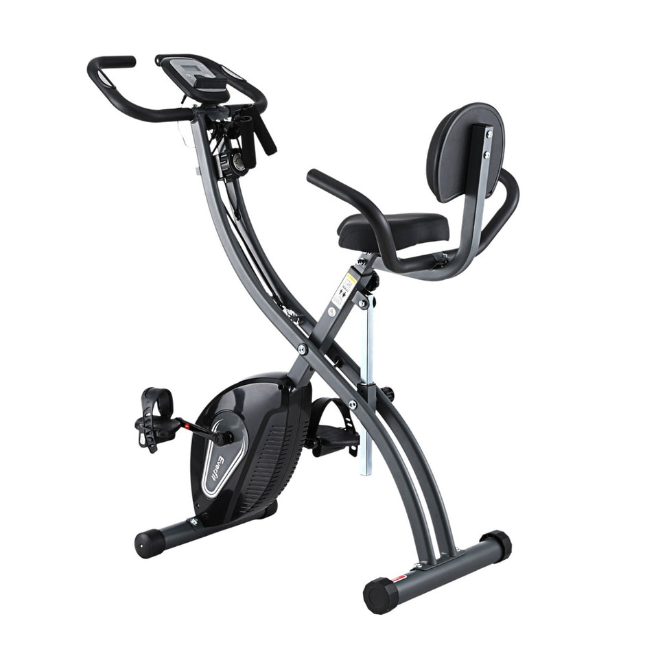 Everfit Folding Exercise Bike – Magnetic X-Bike Aerobic Trainer