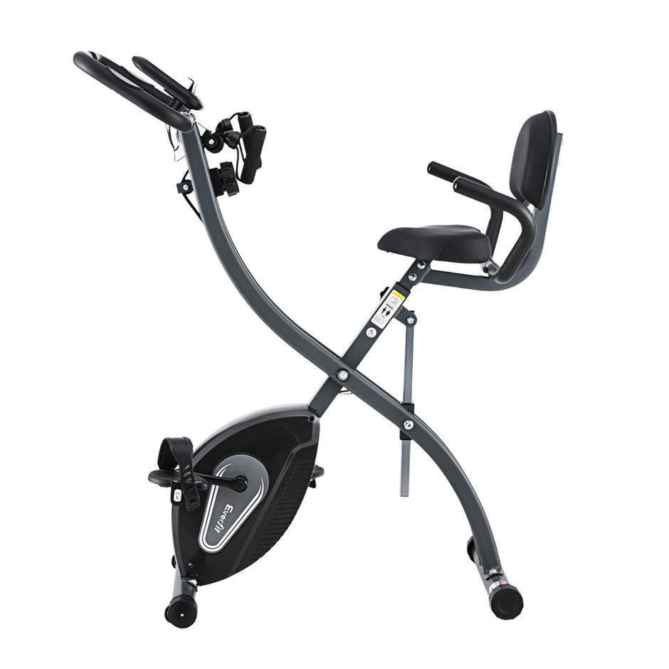 Everfit Folding Exercise Bike – Magnetic X-Bike Aerobic Trainer