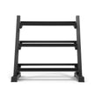 Everfit Dumbbell Rack 3-Tier Heavy Duty Weight Storage for Home Gym 300kg Capacity Black