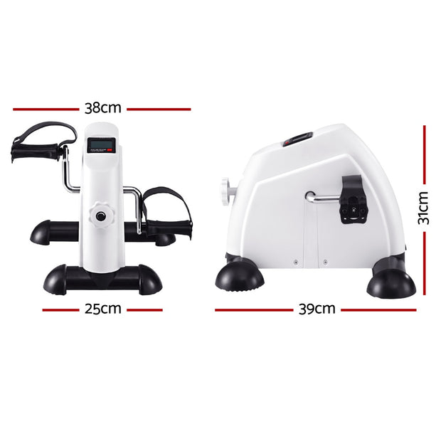 Everfit Pedal Exerciser – Mini Exercise Bike Cross Trainer (White)
