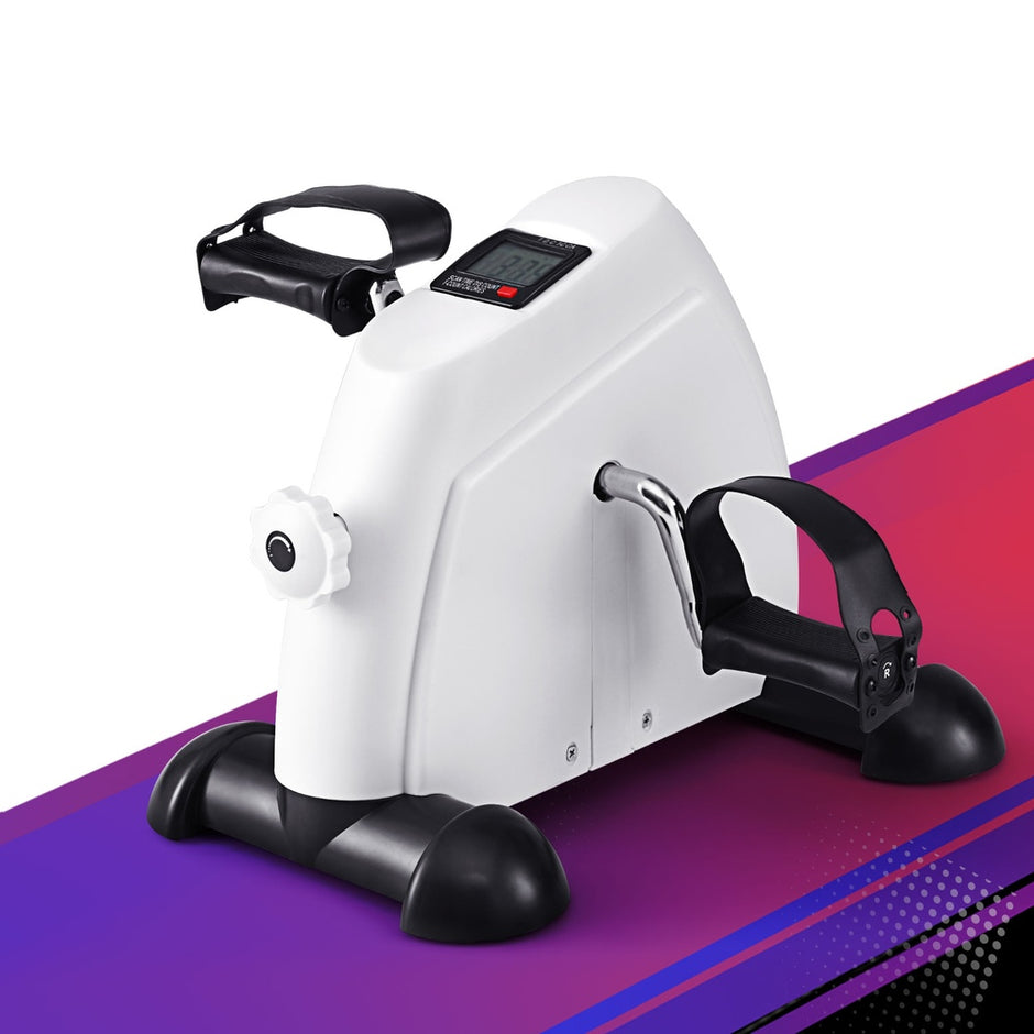 Everfit Pedal Exerciser – Mini Exercise Bike Cross Trainer (White)