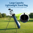 Everfit Golf Stand Bag Lightweight Sunday Pitch And Putt Bag Blue