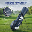 Everfit Golf Stand Bag Lightweight Carry Bag Dual Strap Club Divider Blue