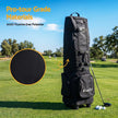 Everfit Golf Travel Bag Flight Cover Foldable Soft Case Wheels Black