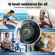 Everfit 16 Level Magnetic Rowing Machine for Home with App Connect Walnut