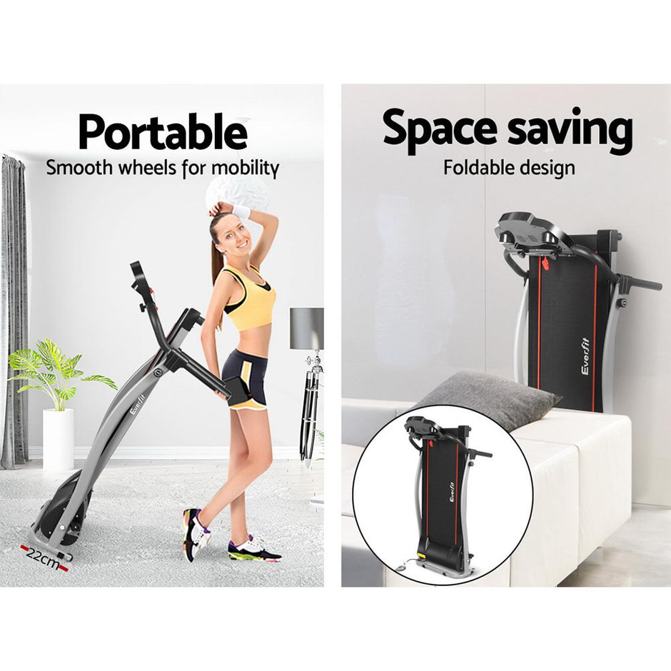 Everfit Treadmill Electric Home Gym Fitness Exercise Machine Foldable 340mm