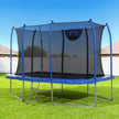 Everfit 12FT Trampoline Kids Rectangle Rebounder with Basketball Set Safety Net