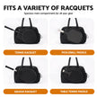 Everfit Tennis Tote Bag Gym Bag Sports Duffle Bags Holds 2 Rackets Black – view 6