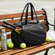 Everfit Tennis Tote Bag Gym Bag Sports Duffle Bags Holds 2 Rackets Black – view 8