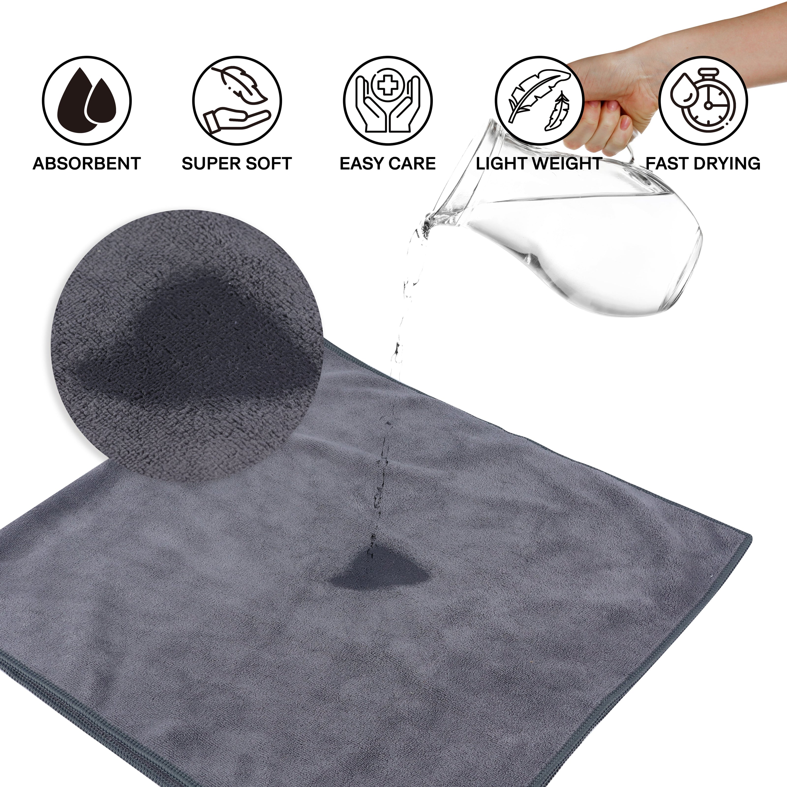 Gymeek Microfiber Gym Towel Set of 3