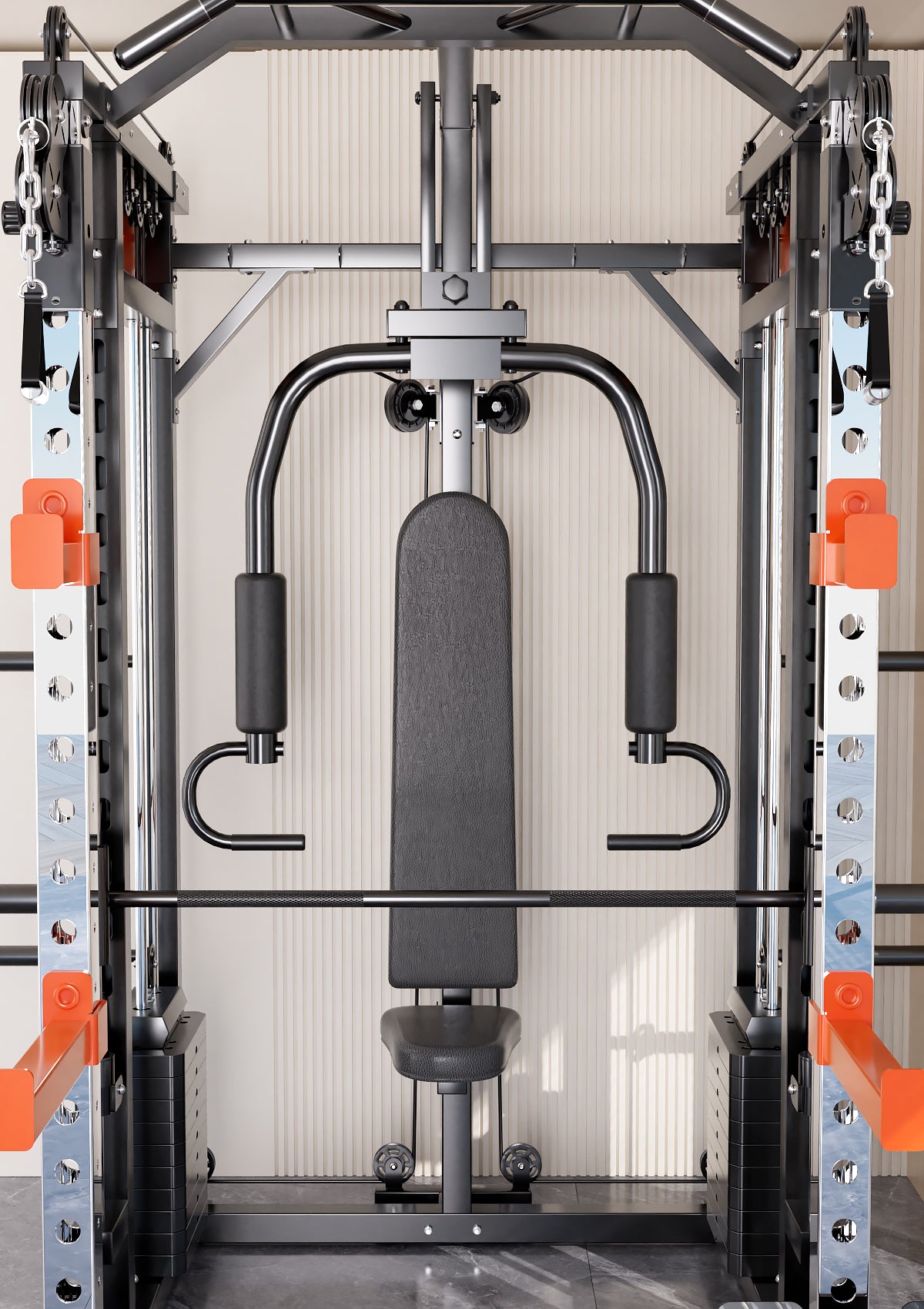 130kgs pin loaded SmartFit M1 Ultra Leg Press and Chest Fly Multi Functional Training Smith Machine Home Gym