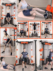 SmartFit C1 Max Multi Functional Cable Crossover Station 140kgs Pin Loaded  Machine  + Multi Func Bench+7Ft Olympic Barbell + 100kgs Weights