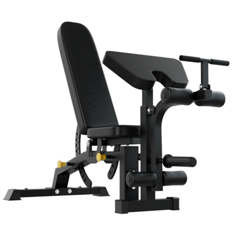SmartFit C1 Max Multi Functional Cable Crossover Station 140kgs Pin Loaded  Machine  + Multi Func Bench+7Ft Olympic Barbell + 100kgs Weights