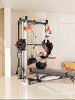 SmartFit C1 Max Multi Functional Cable Crossover Station 130kgs Pin Loaded  Machine + Multi Func Bench+7Ft Olympic Barbell + 100kgs Weights
