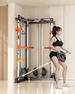 SmartFit C1 Max Multi Functional Cable Crossover Station 130kgs Pin Loaded  Machine + Multi Func Bench+7Ft Olympic Barbell + 100kgs Weights