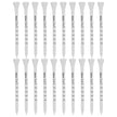 Golf Tee Pack of 100 with Measurement Scale – White Plastic Tees for Driving Range, Practice & Tournament Use (White)