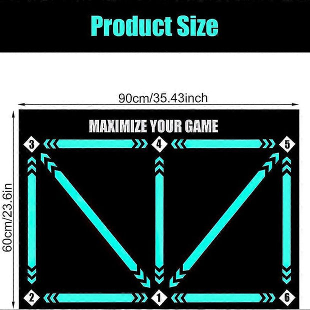 Football Training Mat Silent Step Mat 60x90cm