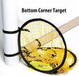 2 Football Goal Training Nets, durable stable for shooting practice easy to assemble and remove, Yellow