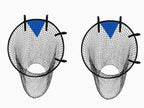 2-Pack Football Goal Training Nets, Durable Stable for Shooting Practice, Easy to Assemble Remove, Black, 7.3 x 4.1 x 3.3 ft
