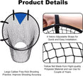 2-Pack Black Soccer Goal Net for Shooting Training, Portable Foldable, for Backyard and Park, 6x4ft