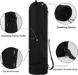 Yoga Mat Bag - Yoga Bag with Drawstring and Storage Compartment - Yoga Bag - Fitness Bag - Sports Bag - Pilates Bag - Waterproof - Universal - Gymnastics Mat Bag - Shoulder Bag - Multifunctional Storage Bag - Equipped with Carrying Strap - Black
