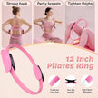13-Piece Pilates Equipment Set for Women - Yoga & Fitness Set - Home Pilates Training Set - Home Gym Set - Exercise Bands - Resistance Band - Exercise Ball - Beginner Yoga Set with Pilates Ring, 24 cm Yoga Ball, 5 Resistance Bands, Magic Circle