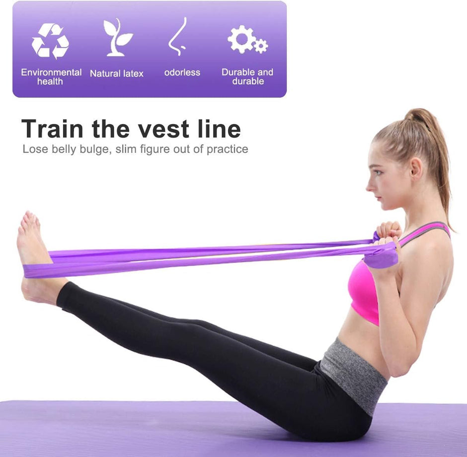 2 pieces - Exercise bands - 1.5 m - Resistance band - Resistance bands - Silicone exercise bands - yoga band - pilates band - sports band - Fitness elastic bands - Fitness equipment - For yoga, pilates, rehabilitation in the gym or at home