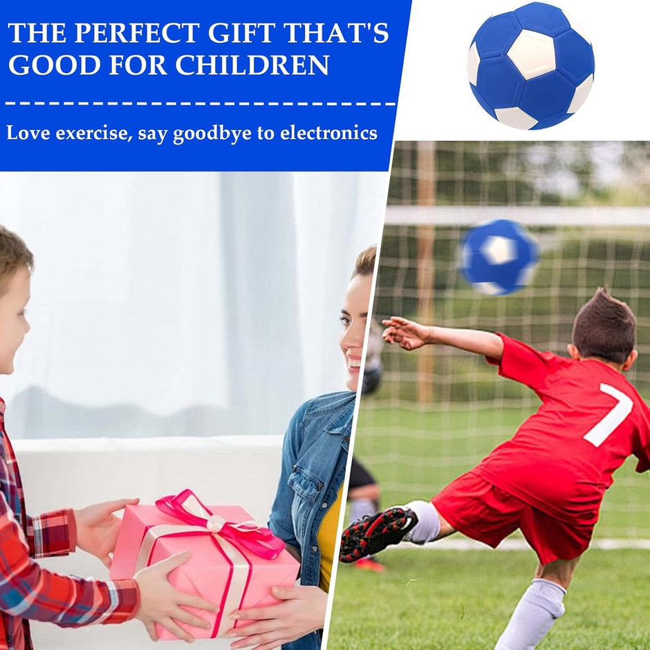 Curve Ball - football - 20 cm - curveball - curve ball soccer - curvebal - kickerball - perfect gift for children - size 4 - Blue