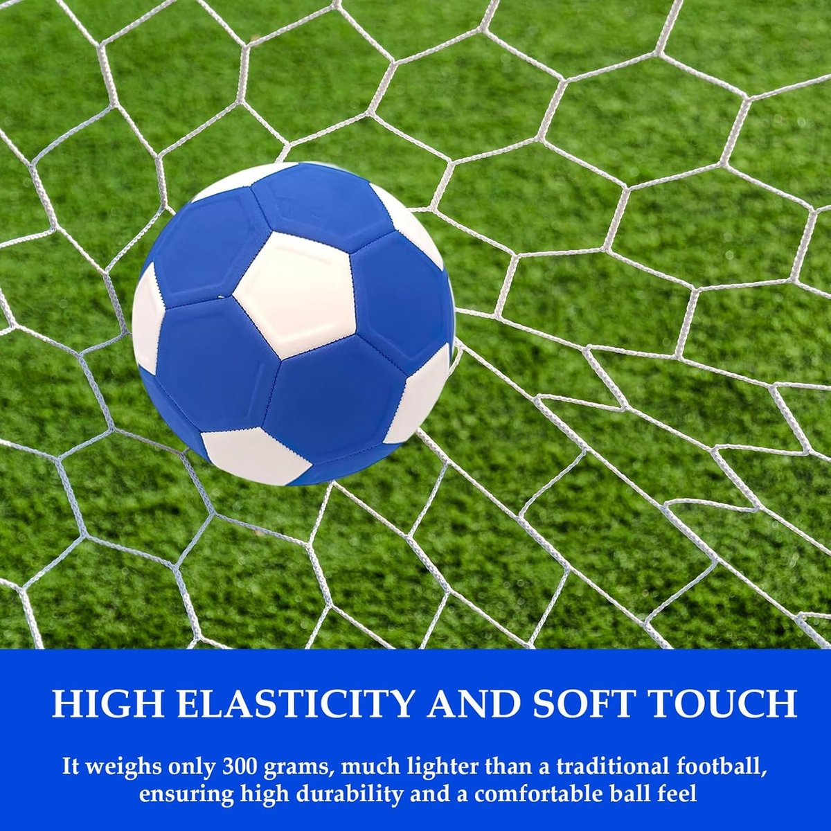 Curve Ball - football - 20 cm - curveball - curve ball soccer - curvebal - kickerball - perfect gift for children - size 4 - Blue