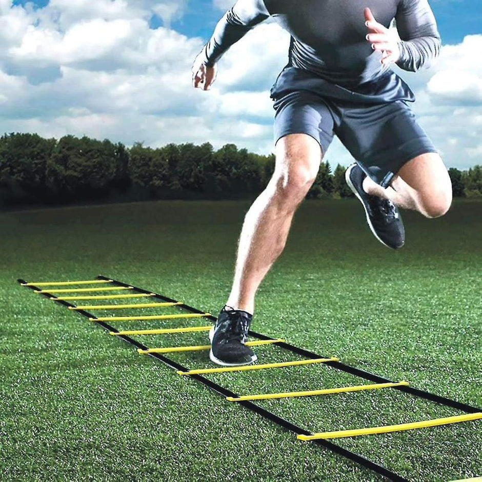 Football Speed and Agility Training Equipment 18-Piece Set with Ladders, Cones, Parachute