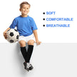 Football Socks with Shin Guards 2 Pairs Black for Children's Football Matches