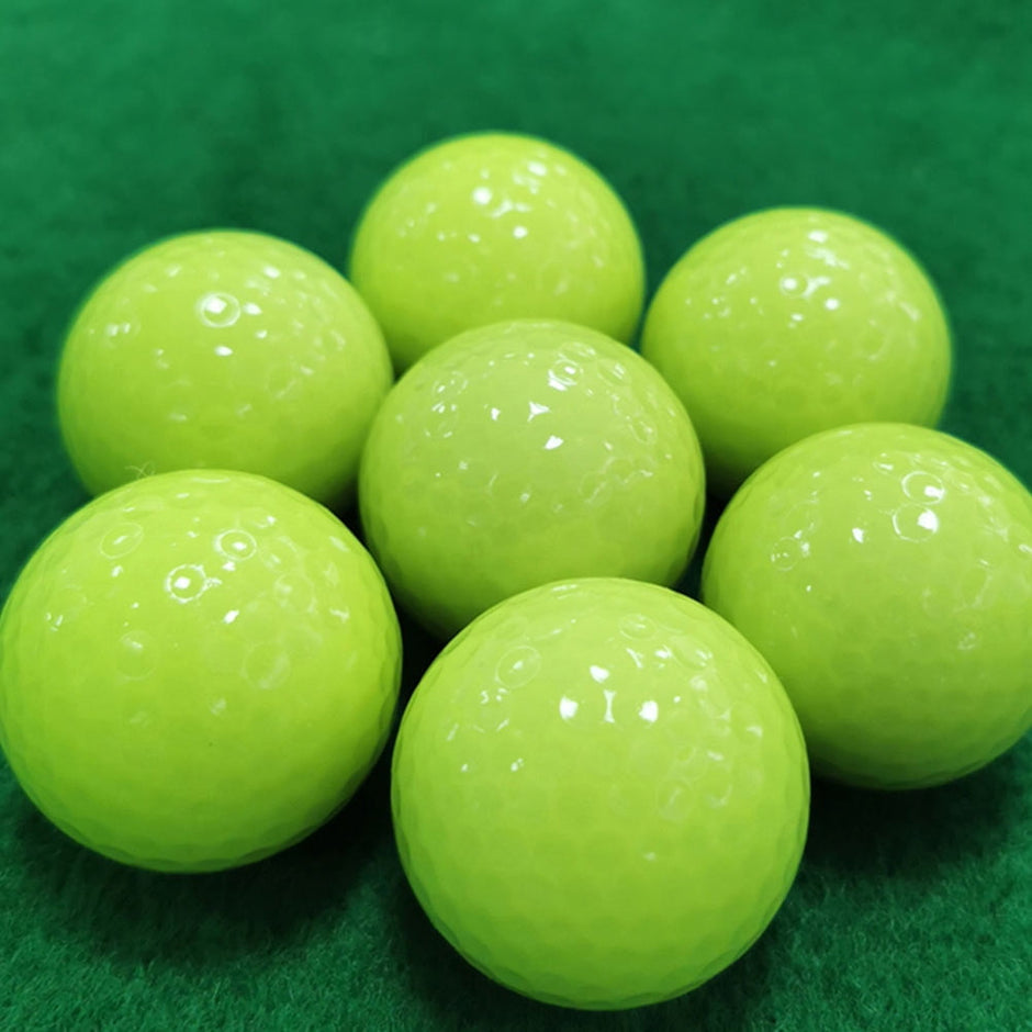 Worgeous Durable Fluorescent Golf Balls for Playing Automatic Light Absorbing Night Green 6pcs