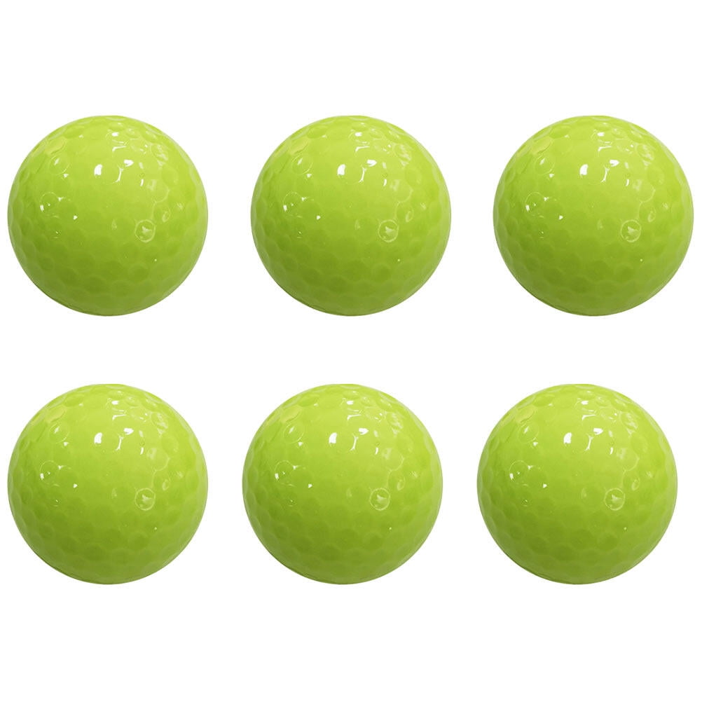 Worgeous Durable Fluorescent Golf Balls for Playing Automatic Light Absorbing Night Green 6pcs