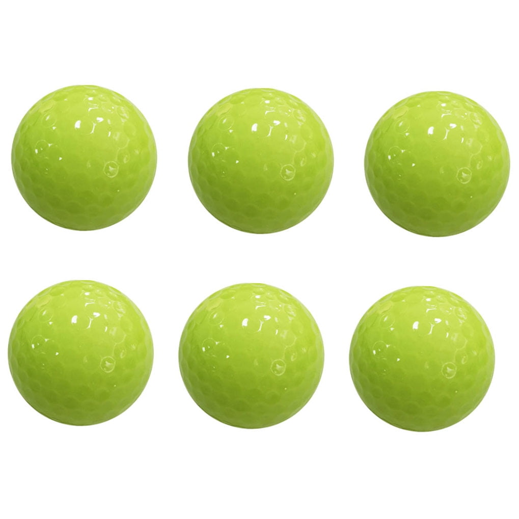 Worgeous Durable Fluorescent Golf Balls for Playing Automatic Light Absorbing Night Green 6pcs