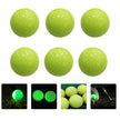 Worgeous Durable Fluorescent Golf Balls for Playing Automatic Light Absorbing Night Green 6pcs