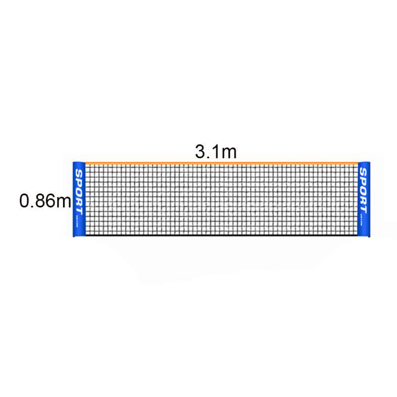 Portable Badminton Tennis Net Sports Replacement Training Net Outdoor 3/4/5/6M 3.1M