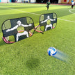 Foldable Nylon Football Goal for Kids and Adults, Football Goal for Playground, Garden, Indoor and Outdoor Red