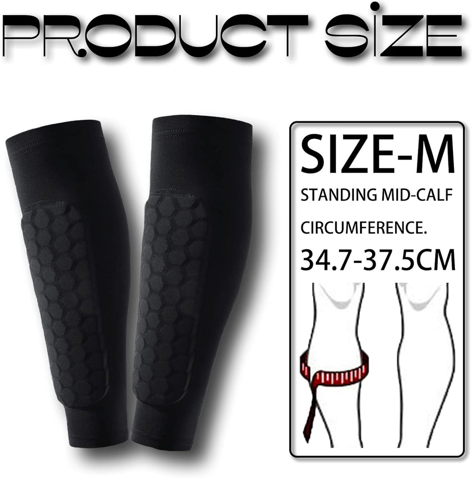 Children's Leather Pads, Ski Pads, Football Pads, Calf Protection, Football Equipment Pad Teenager Unisex Breathable Pads Protect Athletics, 1 Pair