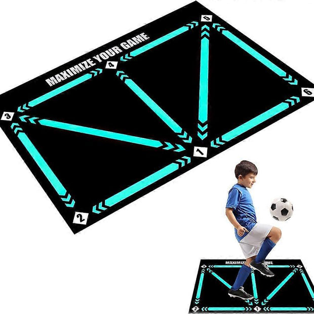 Football Step Training Mat, 60 x 90 cm Football Mat, Football Training Mat, Silent Football Mat