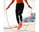 Weighted Jump Rope for Adult Fitness - Long for Cardio Exercise Workouts, Non-Slip Handles - Red