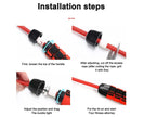 Weighted Jump Rope for Adult Fitness - Long for Cardio Exercise Workouts, Non-Slip Handles - Red