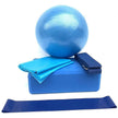 5pcs Yoga Ball Set - Fitness Ball, Blocks, Stretch Band, Resistance Loop, Belt